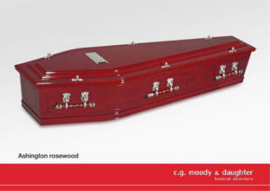 Solid Timber Coffin Ashington-rosewood