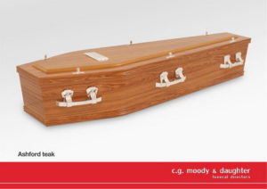 laminated coffin Ashford-teak