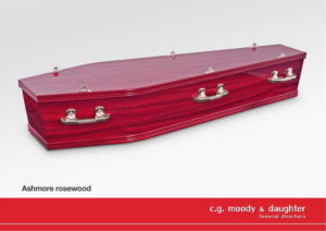 laminated coffin Ashmore-rosewood