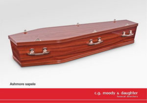 laminated coffin Ashmore-sapele