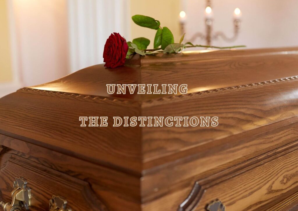 The difference between a coffin and a casket